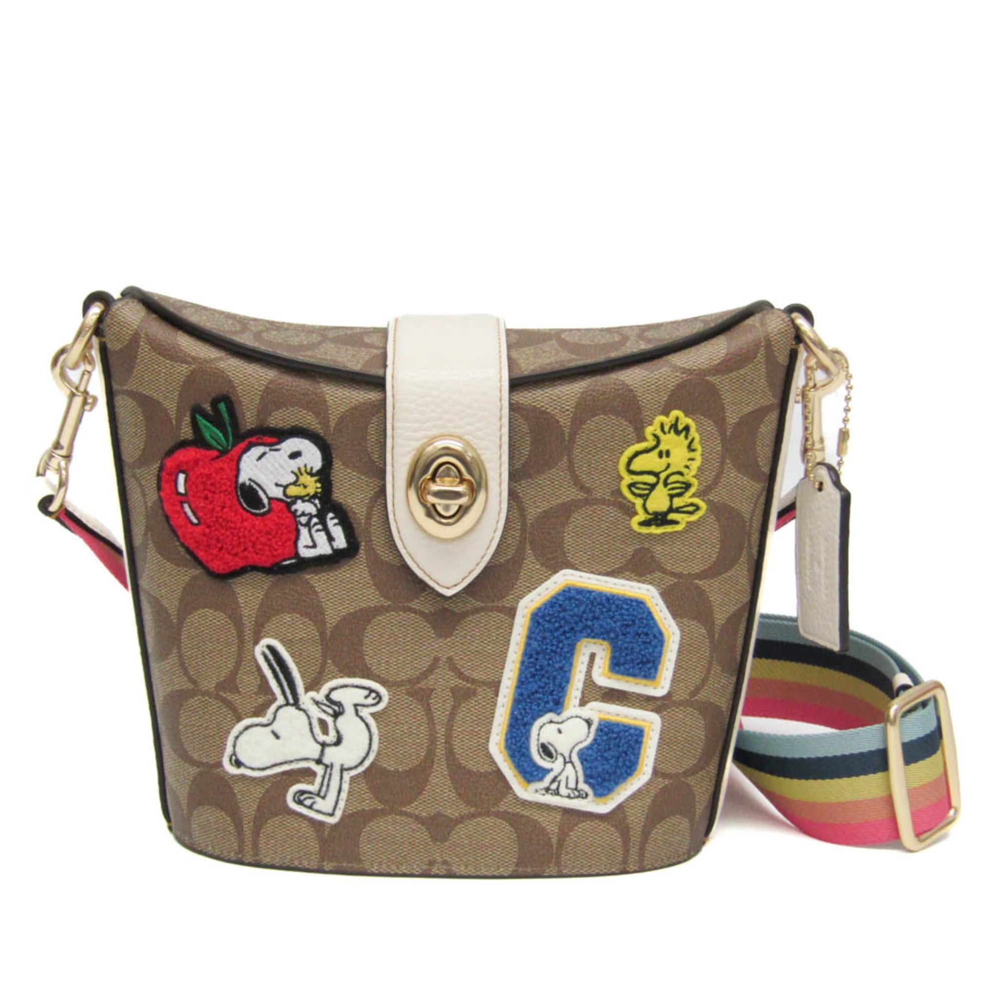 コーチ(Coach) シグネチャー COACH X PEANUTS アディー ヴァーシティ C4113 レディース レザー