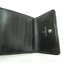 シャネル(Chanel) アイコン レディース レザー 財布（三つ折り） ブラック