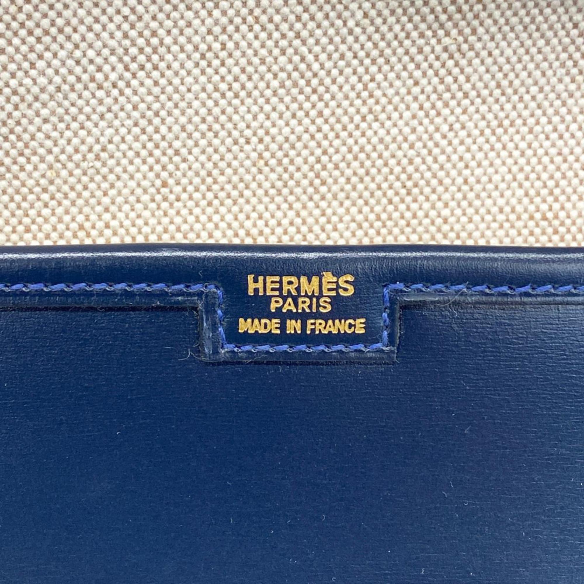 エルメス(Hermes) エルメス クラッチバッグ ジジェPM ボックスカーフ ネイビー  メンズ レディース