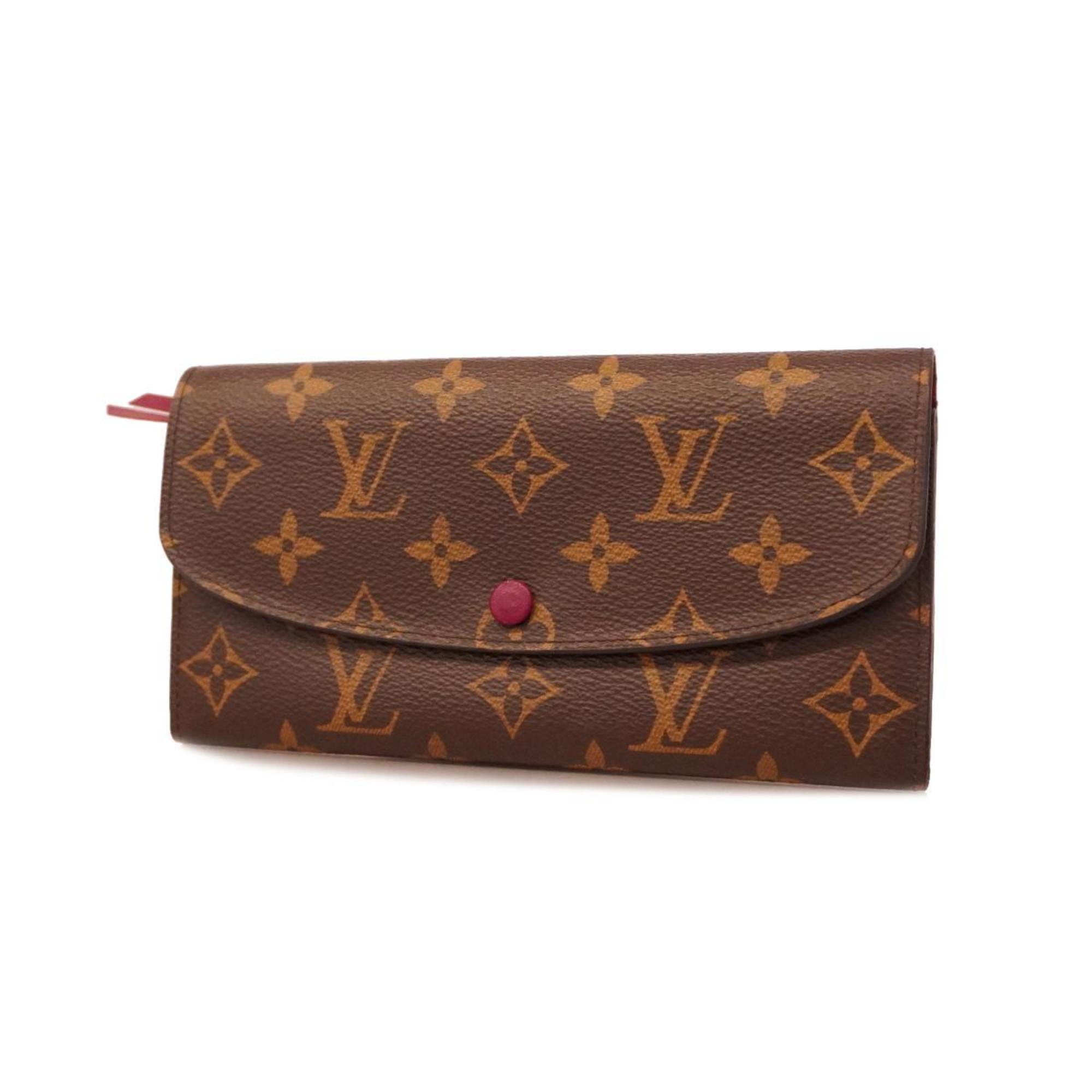 ルイ・ヴィトン(Louis Vuitton) ルイ・ヴィトン 長財布 モノグラム ポルトフォイユエミリー M60697 フューシャレディース