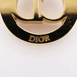 クリスチャン・ディオール(Christian Dior) クリスチャンディオール ピアス CD  サークル ラインストーン GPメッキ ゴールド  レディース