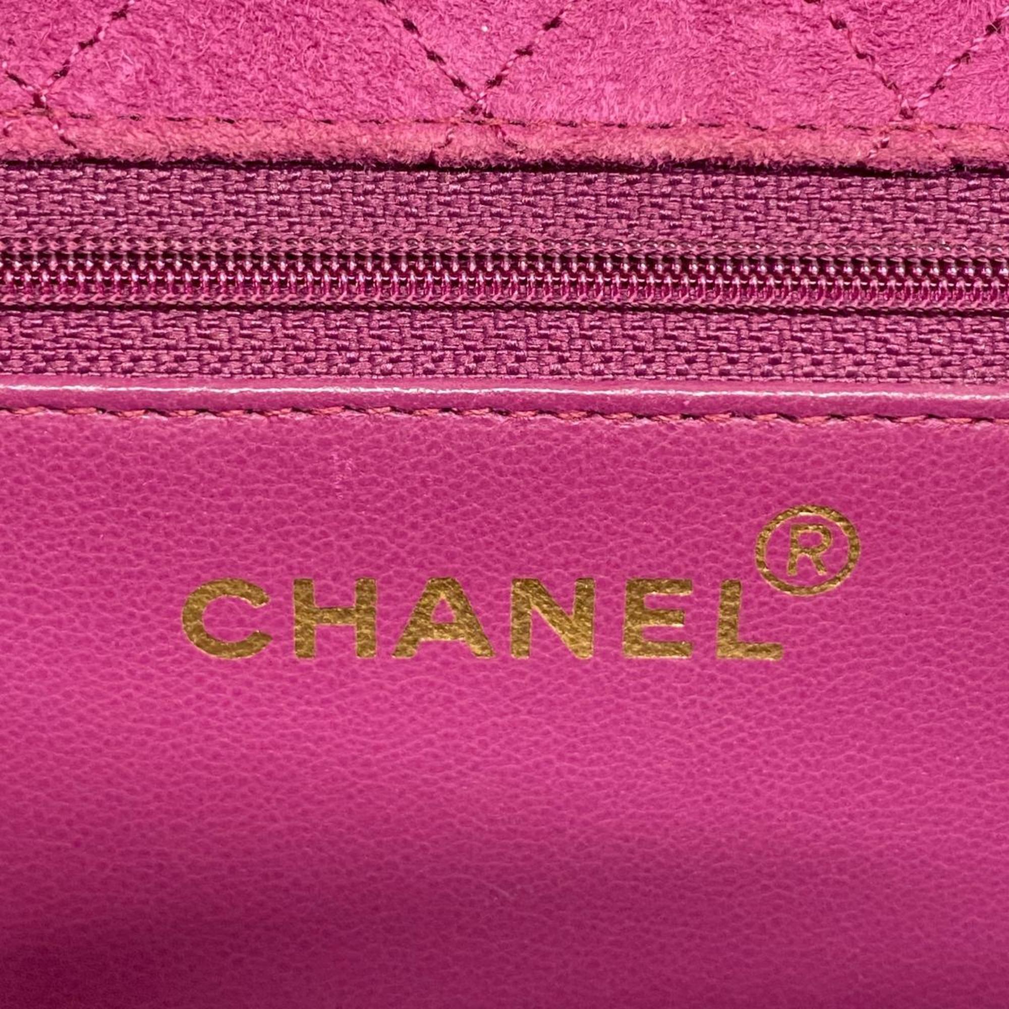 シャネル(Chanel) シャネル ショルダーバッグ チェーンショルダー スウェード ピンク   レディース