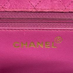 シャネル(Chanel) シャネル ショルダーバッグ チェーンショルダー スウェード ピンク   レディース