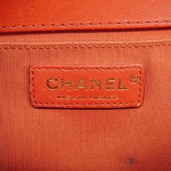 シャネル(Chanel) シャネル ハンドバッグ ボーイシャネル チェーンショルダー ラムスキン レッド   レディース