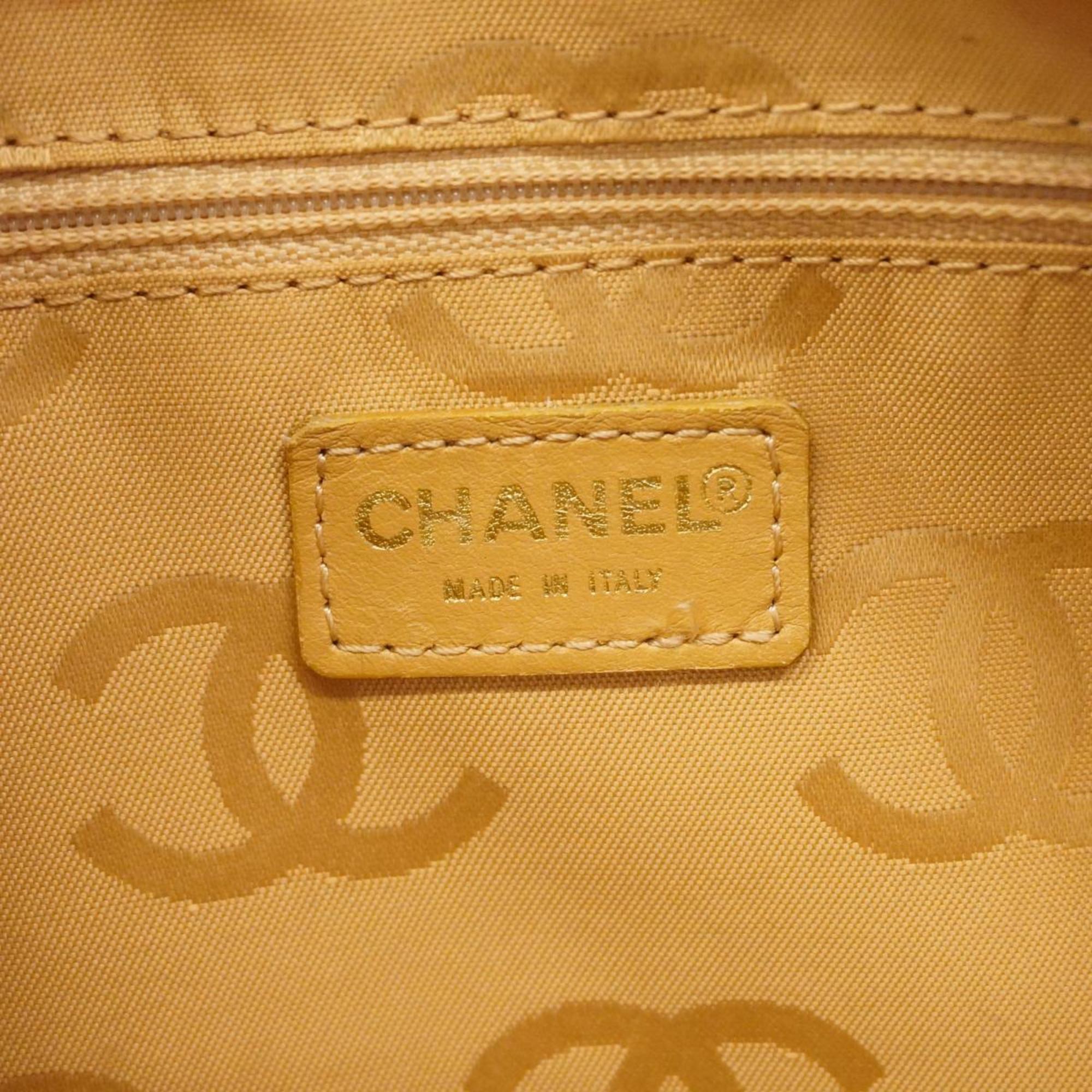 シャネル(Chanel) シャネル ハンドバッグ ワイルドステッチ ラムスキン ベージュ  レディース