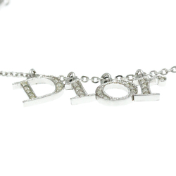 クリスチャン・ディオール(Christian Dior) ラインストーン ブレスレット メタル ラインストーン チャームブレスレット シルバー