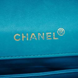 シャネル(Chanel) シャネル ショルダーバッグ マトラッセ チェーンショルダー ラムスキン ライトブルー   レディース