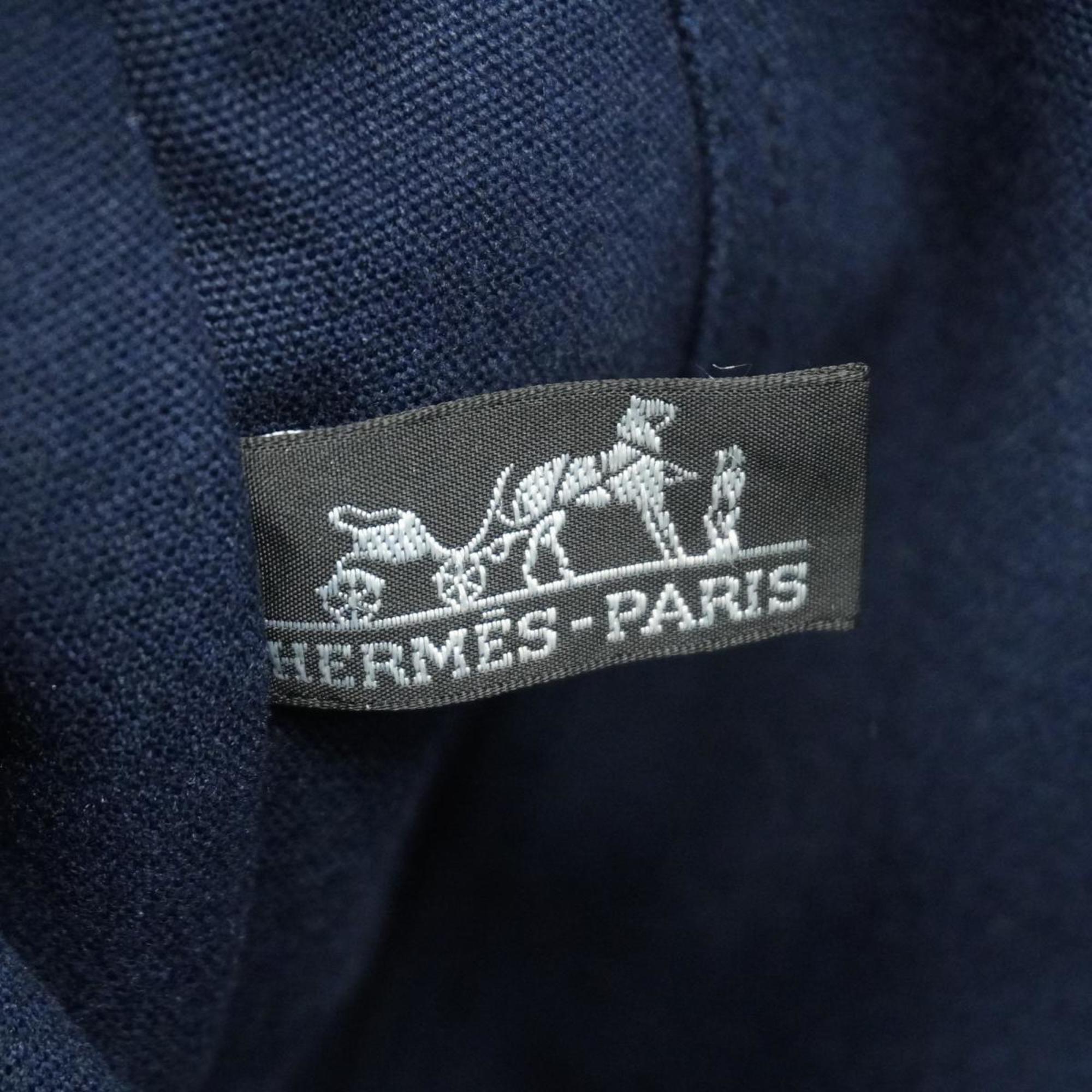 エルメス(Hermes) エルメス トートバッグ フールトゥMM キャンバス ネイビー   メンズ レディース