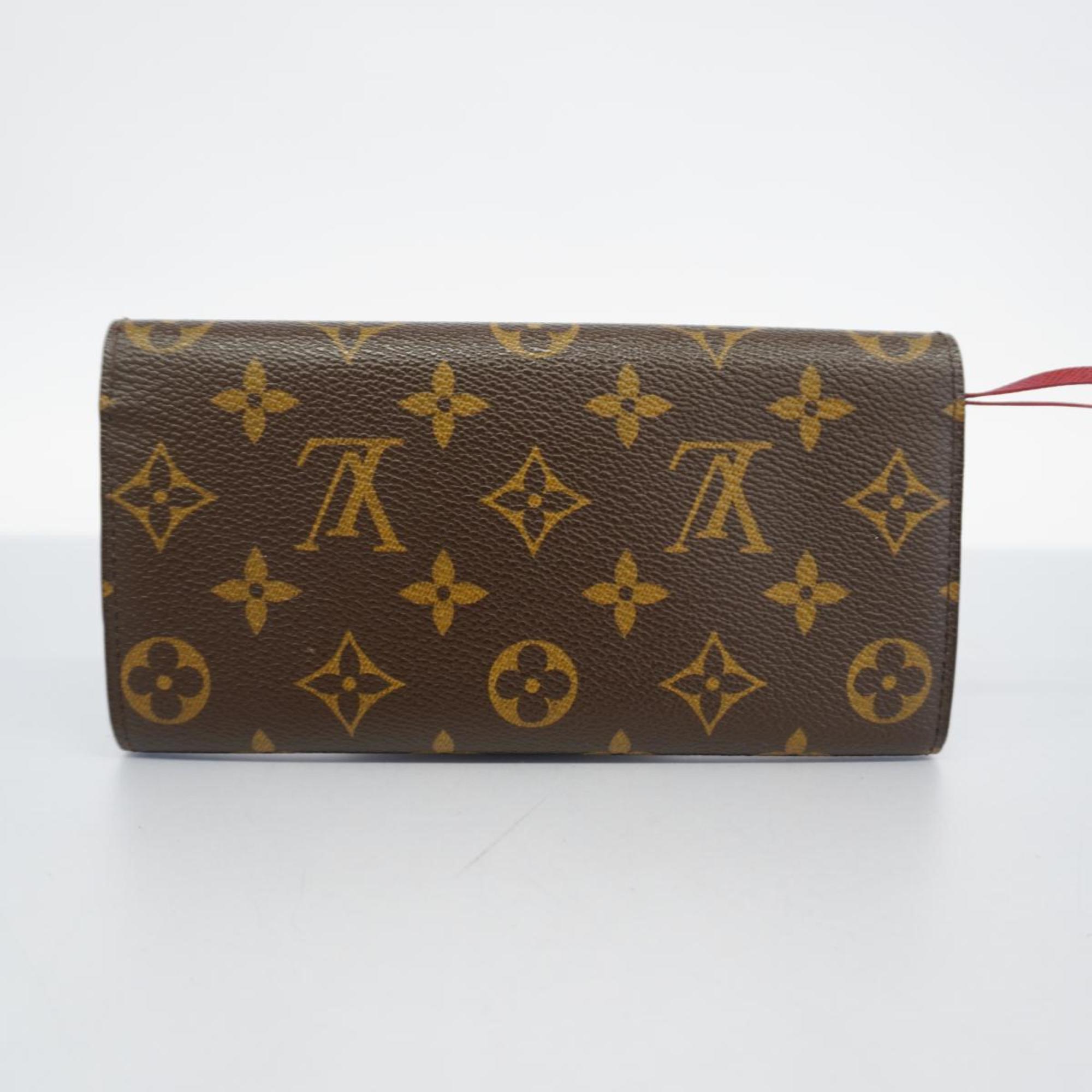 ルイ・ヴィトン(Louis Vuitton) ルイ・ヴィトン 長財布 モノグラム ポルトフォイユ エミリー M60136 ブラウン ルージュレディース