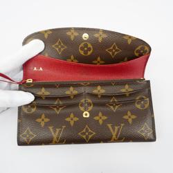 ルイ・ヴィトン(Louis Vuitton) ルイ・ヴィトン 長財布 モノグラム ポルトフォイユ エミリー M60136 ブラウン ルージュレディース