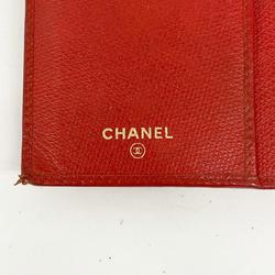 シャネル(Chanel) シャネル 長財布 ココボタン レザー レッド   レディース