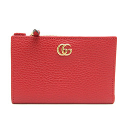 グッチ(Gucci) PETITE MARMONT 546588 レディース レザー 中財布（二つ折り） レッド