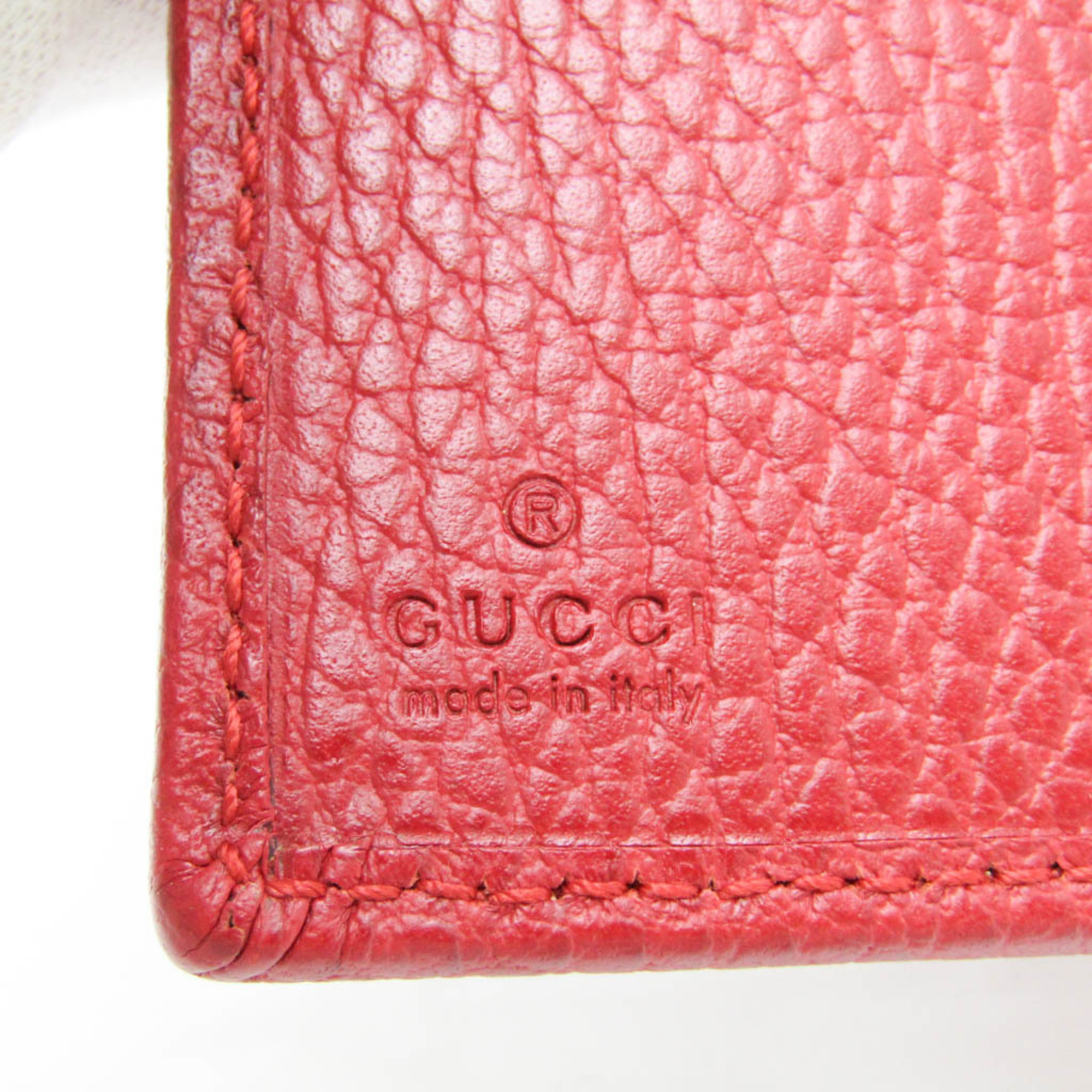 グッチ(Gucci) PETITE MARMONT 546588 レディース レザー 中財布（二つ折り） レッド