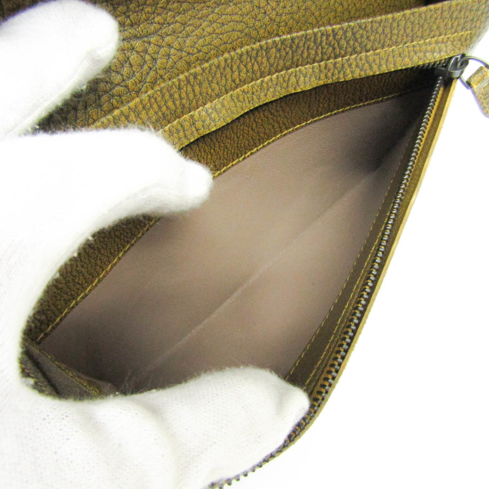 ボッテガ・ヴェネタ(Bottega Veneta) イントレチャート トラベルケース メンズ,レディース レザー 長財布（二つ折り） ブラック,ダークイエロー