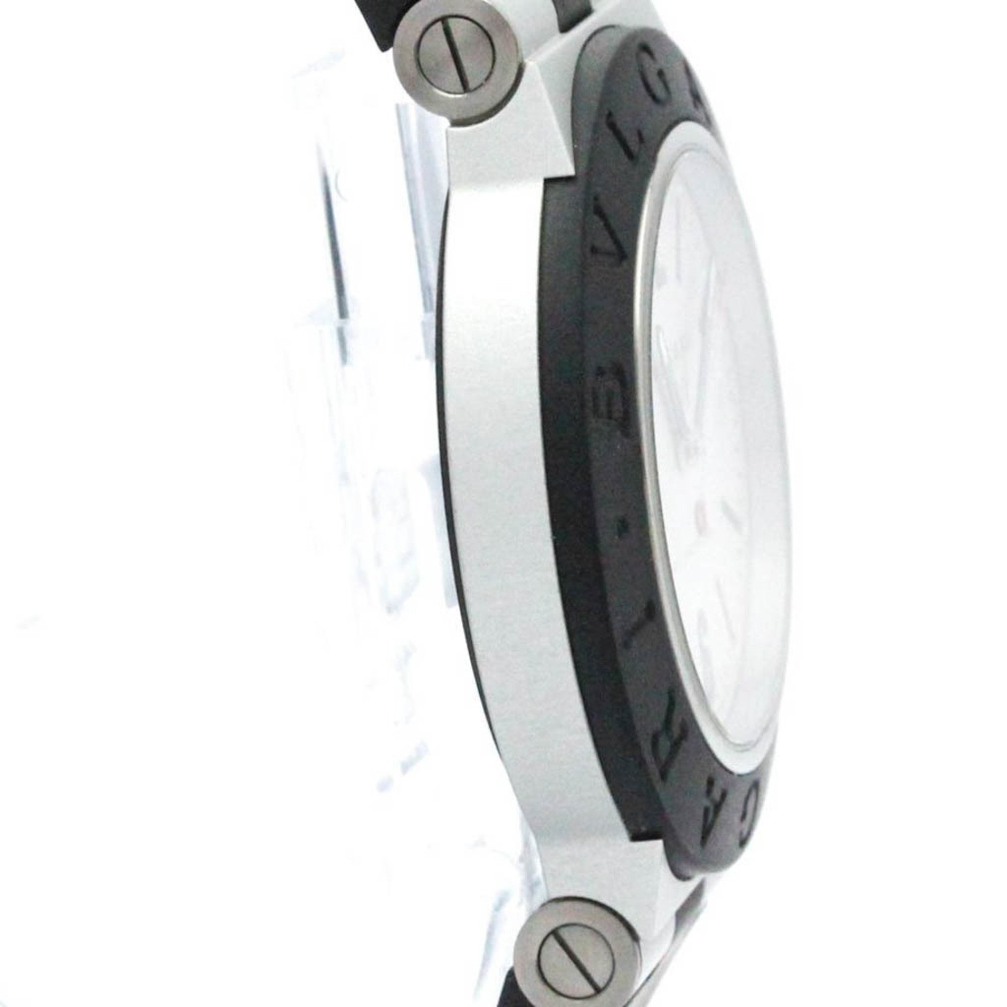 ブルガリ (BVLGARI) アルミニウム ラバー 自動巻き メンズ 時計 BB40AT  【中古】