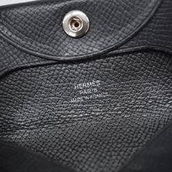 エルメス(Hermes) エルメス 財布・コインケース バスティア Z刻印 ヴォーエプソン ブラック   メンズ レディース