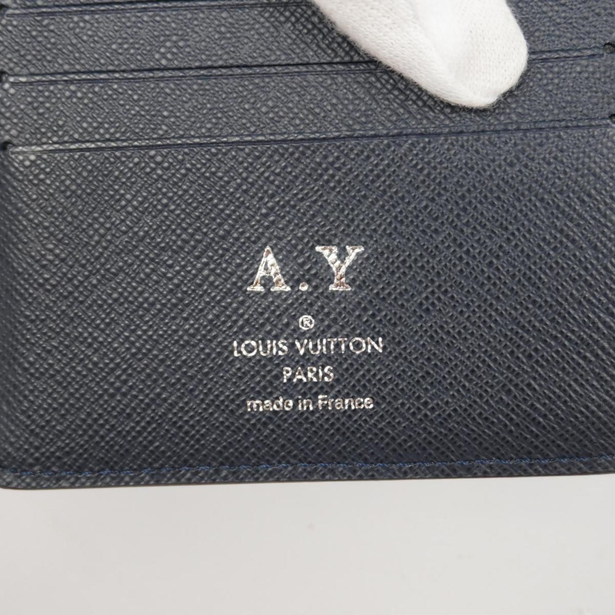 ルイ・ヴィトン(Louis Vuitton) ルイ・ヴィトン 札入れ エピ ポルトフォイユミュルティプル M61825 ブルーマリーヌメンズ