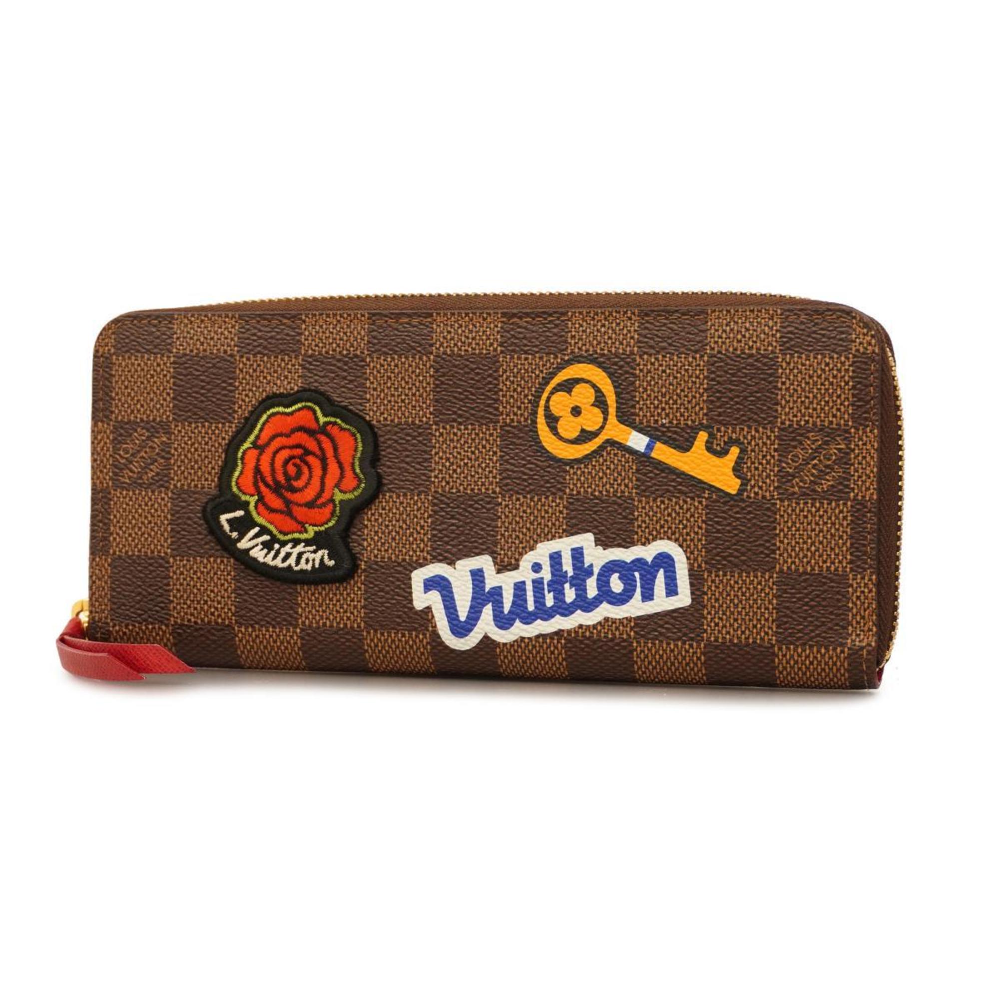 ルイ・ヴィトン(Louis Vuitton) ルイ・ヴィトン 長財布 ダミエ LVストーリーズ ポルトフォイユクレマンス N60147  エベヌレディース | eLADY Globazone