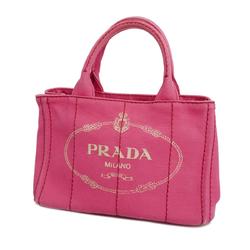 プラダ(Prada) プラダ ハンドバッグ カナパ キャンバス ピンク   レディース