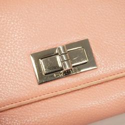 シャネル(Chanel) シャネル 財布 2.55 レザー ピンク   レディース