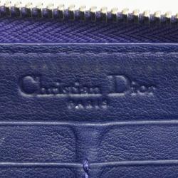 クリスチャン・ディオール(Christian Dior) クリスチャンディオール 長財布 カナージュ エナメル パープル   レディース