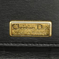 クリスチャン・ディオール(Christian Dior) クリスチャンディオール ショルダーバッグ レザー ブラック   レディース