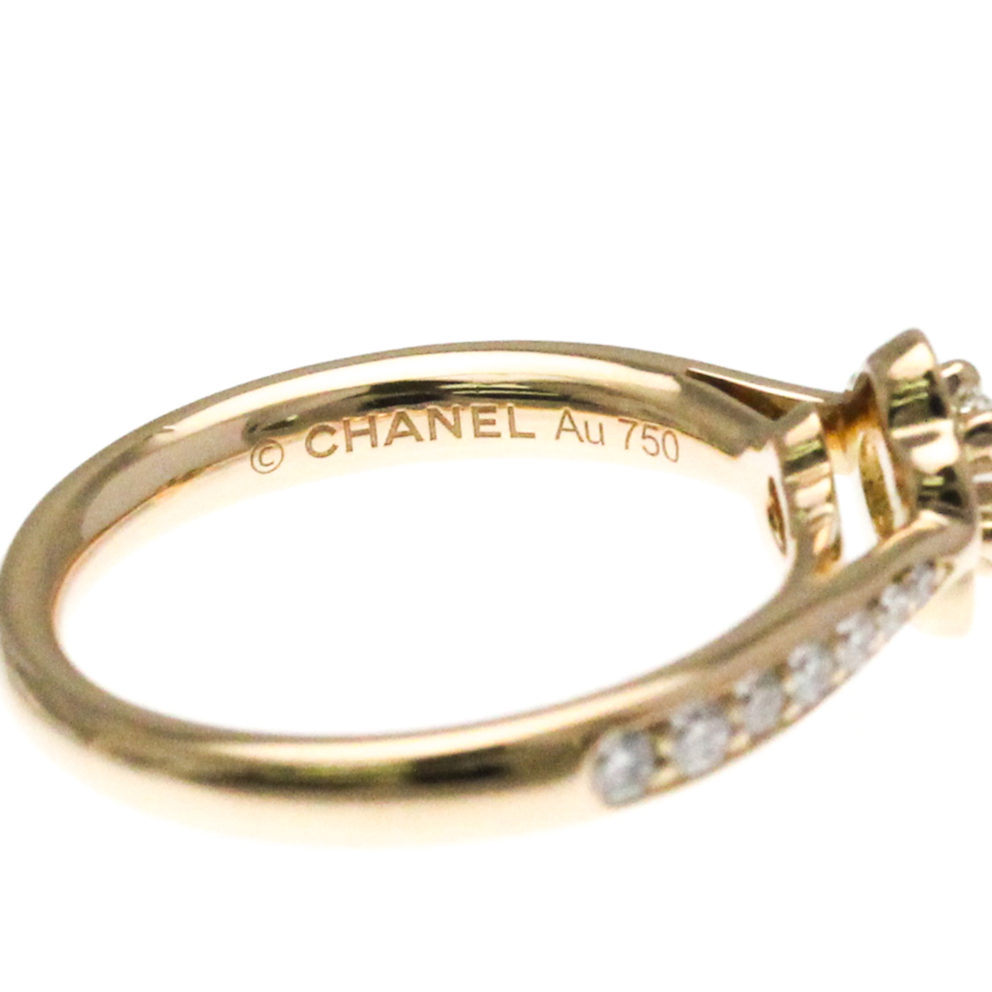シャネル(Chanel) カメリア エンゲージメントリング K18ピンクゴールド(K18PG) ファッション ダイヤモンド バンドリング ピンクゴールド(PG)