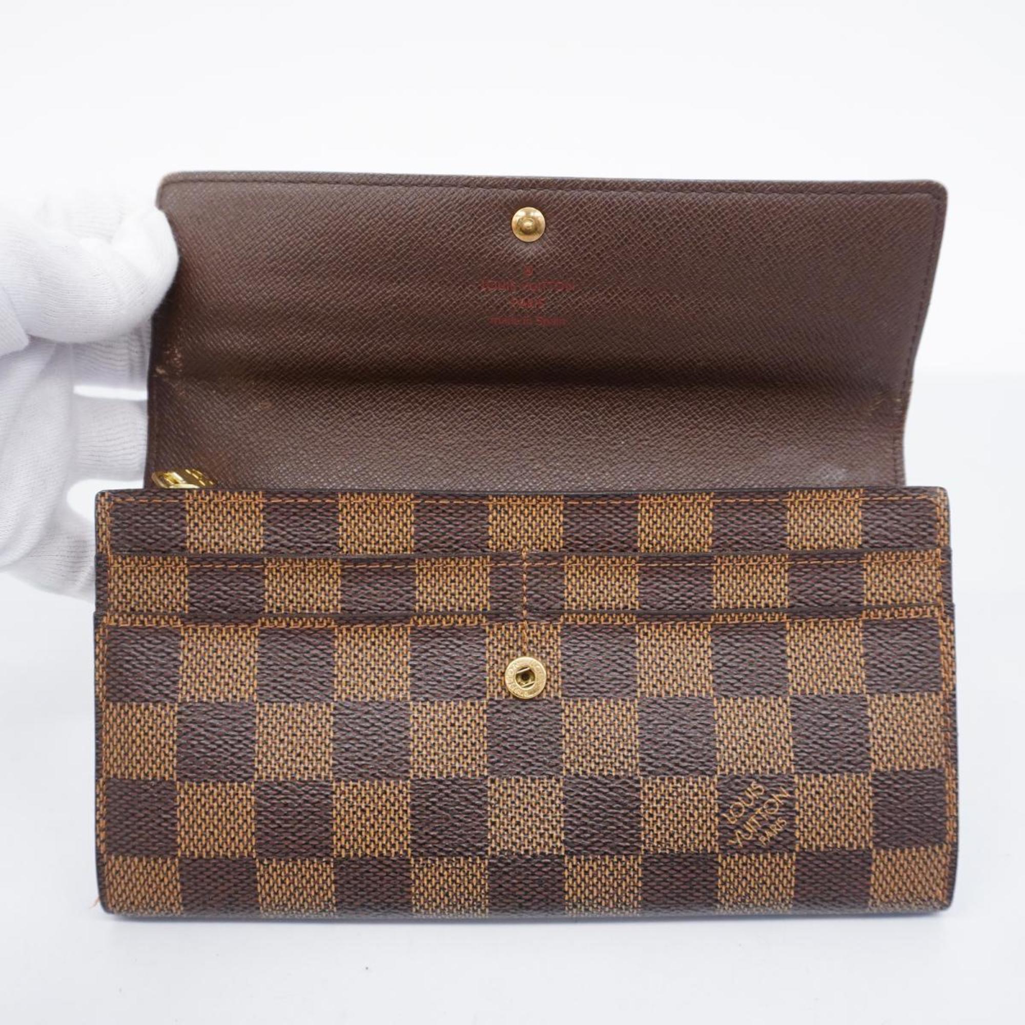 ルイ・ヴィトン(Louis Vuitton) ルイ・ヴィトン 長財布 ダミエ ポルトフォイユサラ N61734 エベヌメンズ レディース |  eLADY Globazone