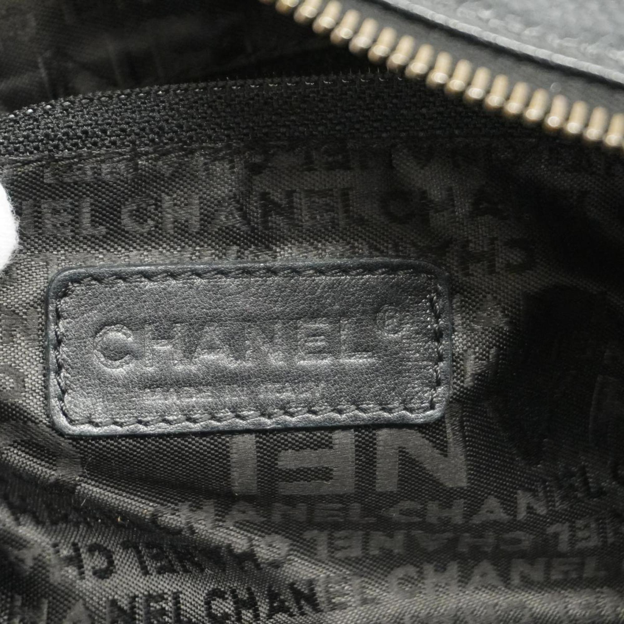 シャネル(Chanel) シャネル ショルダーバッグ チョコバー キャビアスキン ブラック   レディース