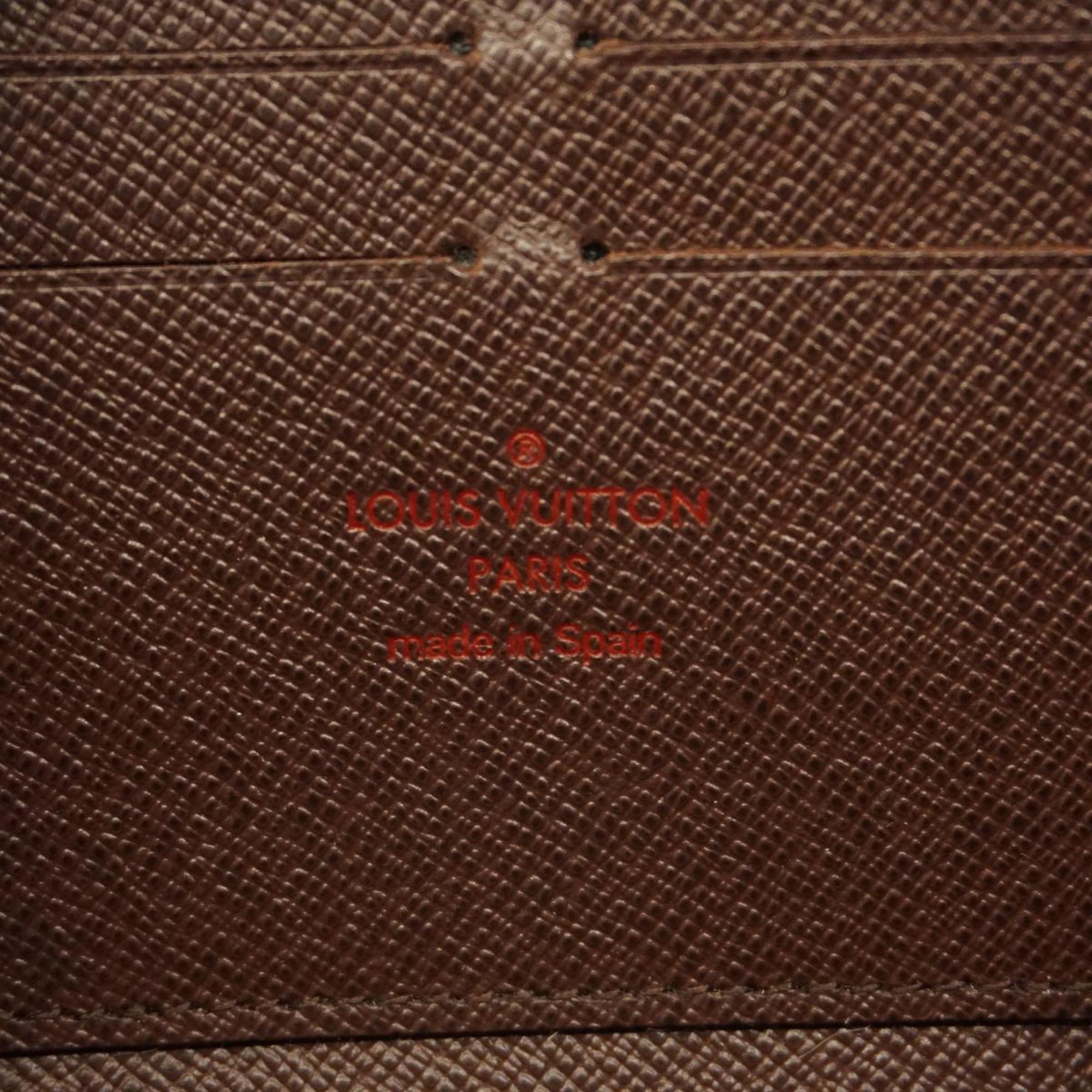 ルイ・ヴィトン(Louis Vuitton) ルイ・ヴィトン 長財布 ダミエ ジッピーウォレット N60015 エベヌメンズ レディース