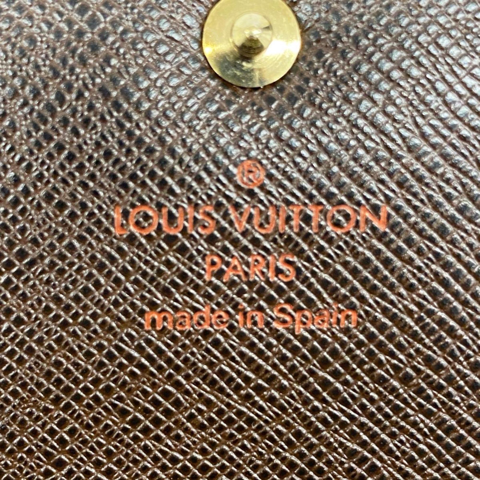 ルイ・ヴィトン(Louis Vuitton) ルイ・ヴィトン 長財布 ダミエ ポルトモネクレディ N61725 エベヌメンズ レディース