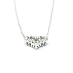 ティファニー(Tiffany) プラチナ ダイヤモンド メンズ,レディース ファッション ペンダントネックレス (シルバー) センチメンタル ハート ダイヤモンド ネックレス