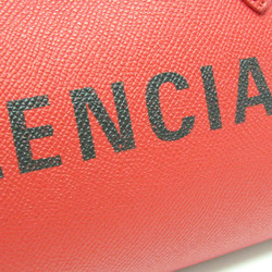 バレンシアガ(Balenciaga) VILLE BOWLING S 518872 レディース レザー ハンドバッグ,ショルダーバッグ レッド