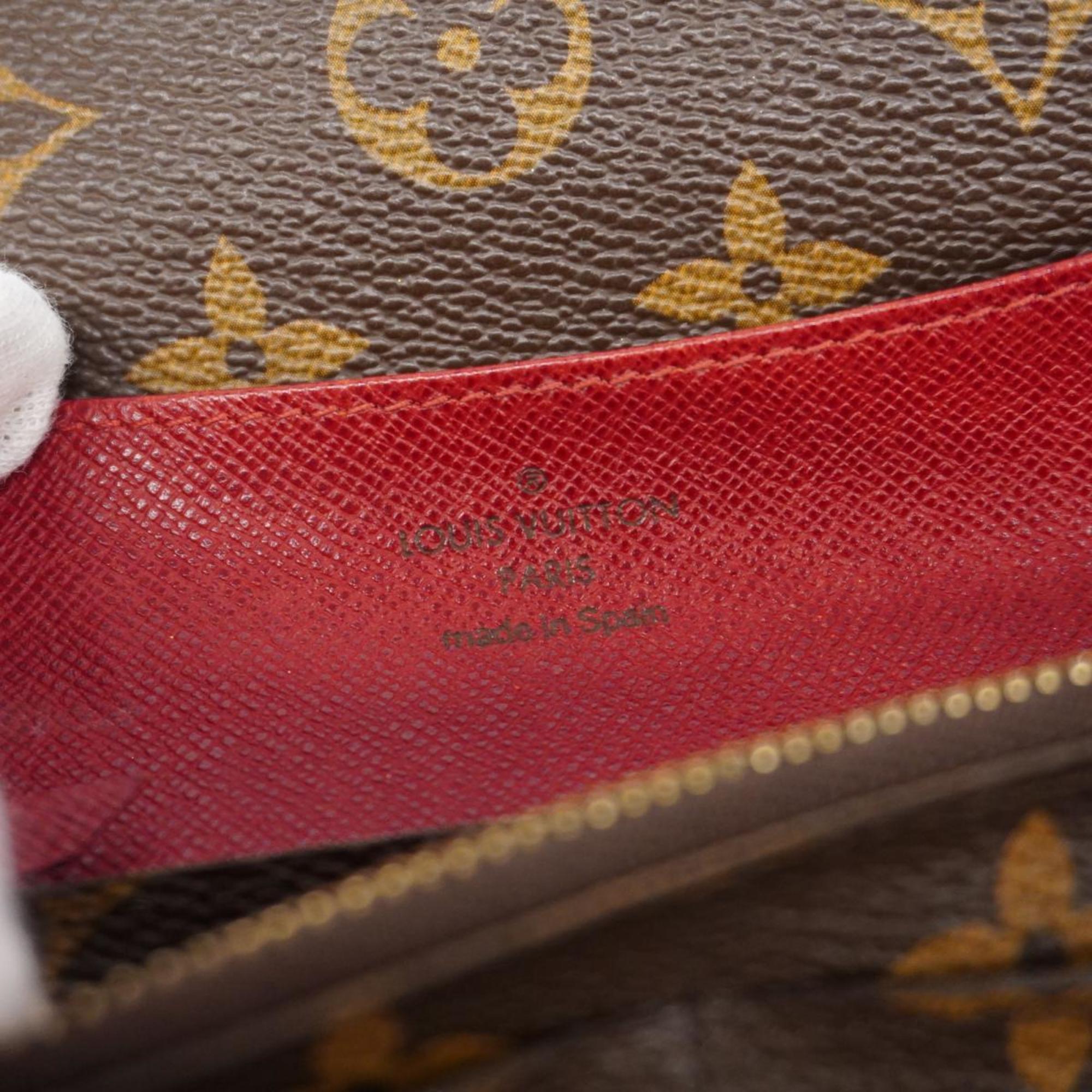 ルイ・ヴィトン(Louis Vuitton) ルイ・ヴィトン 長財布 モノグラム ポルトフォイユエミリー M60136 ルージュ レディース