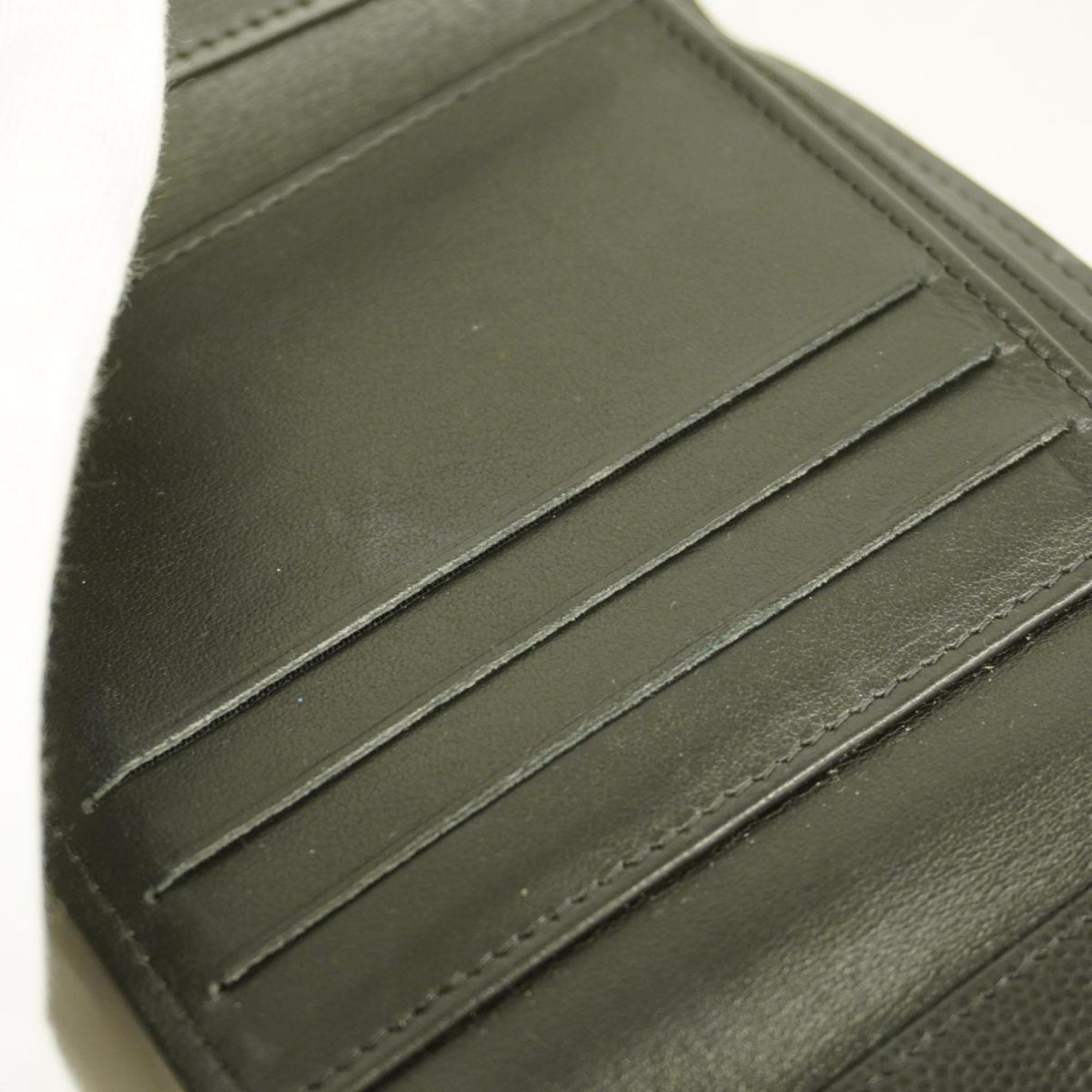 シャネル(Chanel) シャネル 三つ折り財布 ボーイシャネル キャビアスキン ブラック   レディース