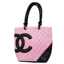 シャネル(Chanel) シャネル トートバッグ カンボン ラムスキン ピンク  レディース