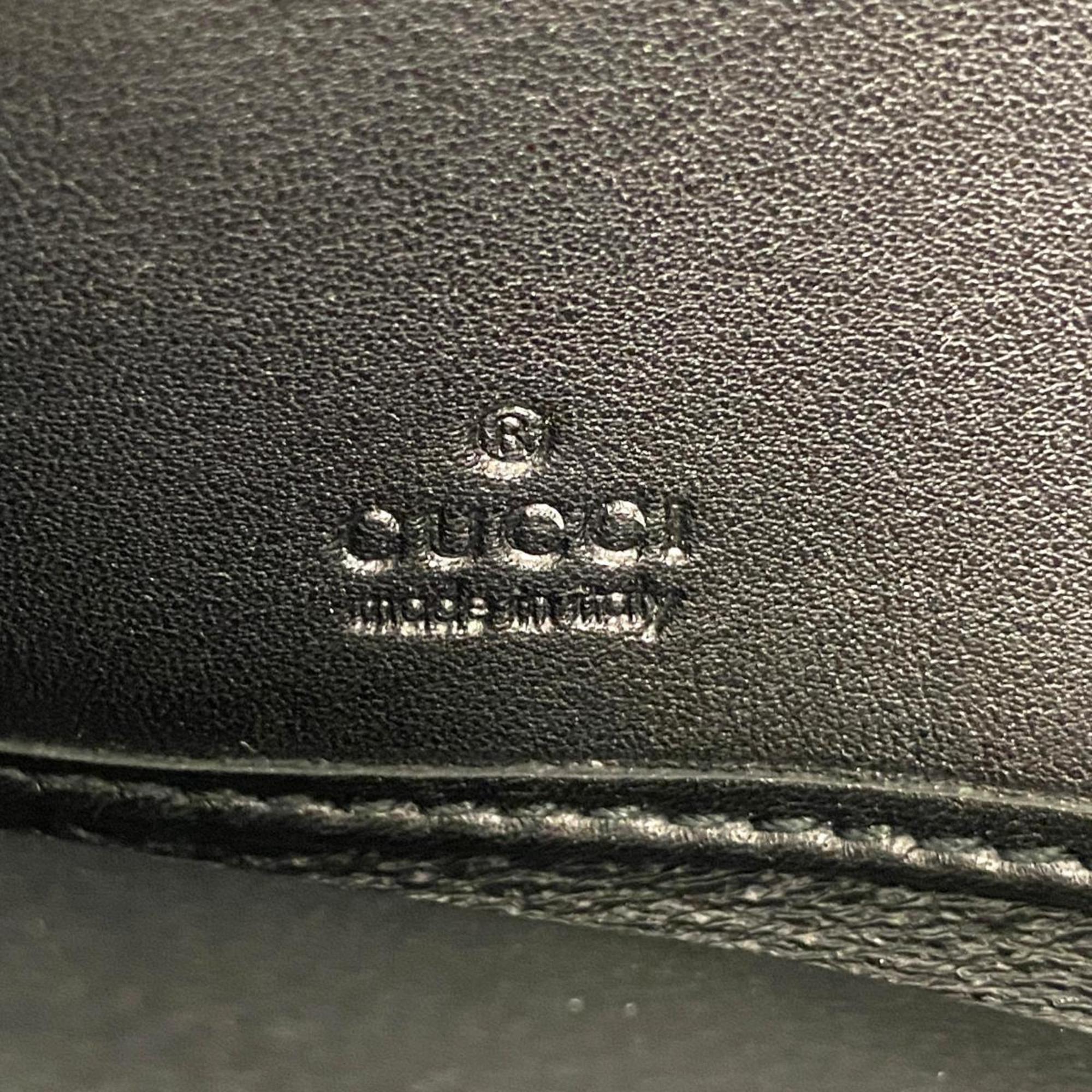 グッチ(Gucci) グッチ 長財布 グッチシマ 244994 レザー ブラック   メンズ