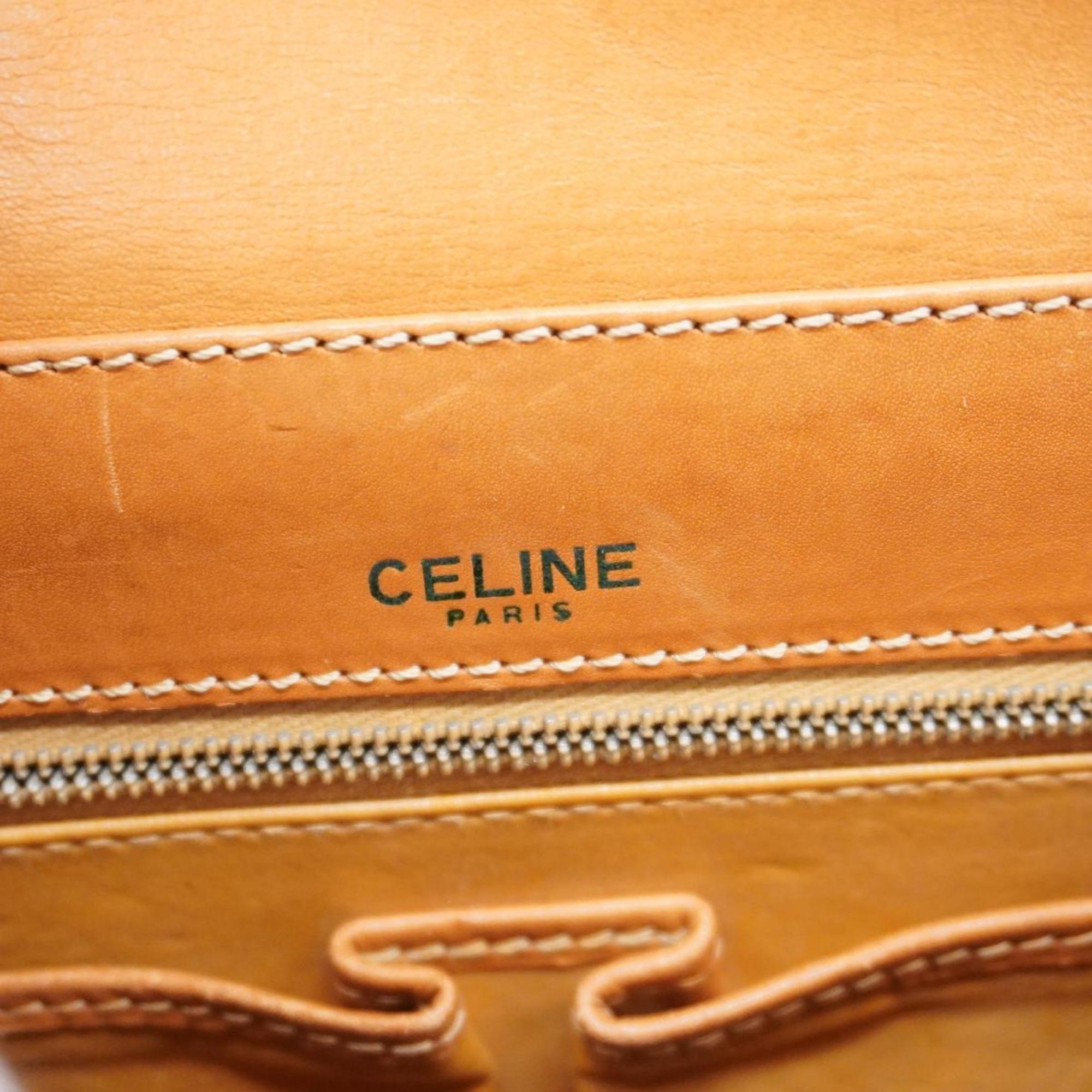 セリーヌ(Celine) セリーヌ ショルダーバッグ マカダム  レザー ライトブラウン   レディース