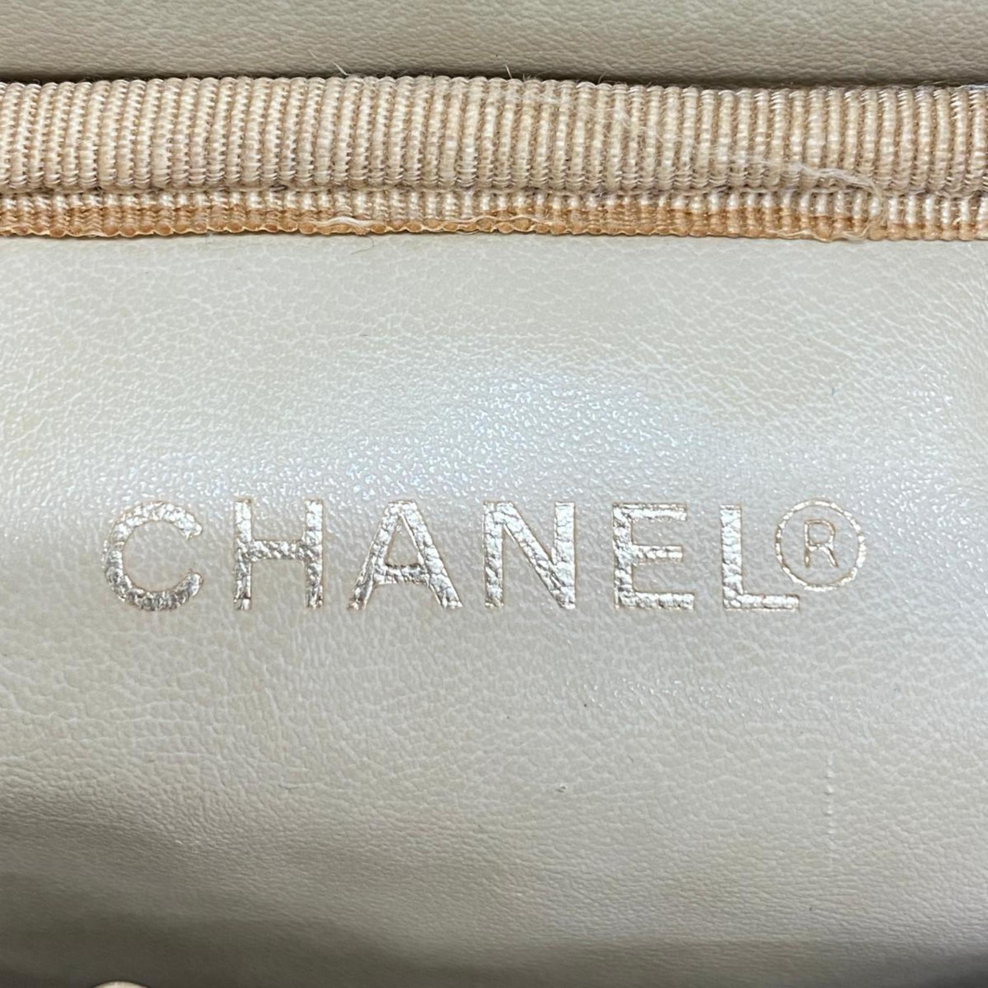 シャネル(Chanel) シャネル バニティバッグ キャビアスキン オレンジ   レディース