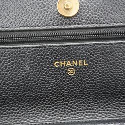 シャネル(Chanel) シャネル ショルダーバッグ マトラッセ チェーンショルダー キャビアスキン ブラック   レディース