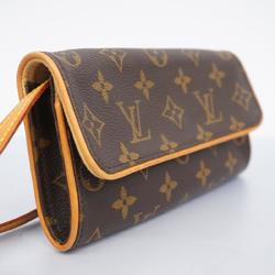 ルイ・ヴィトン(Louis Vuitton) ルイ・ヴィトン ショルダーバッグ モノグラム ポシェットツインPM M51854 ブラウンレディース