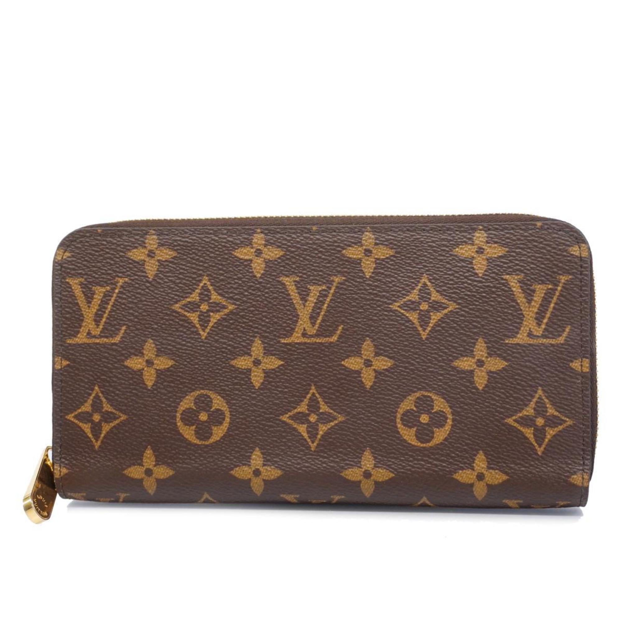 ルイ・ヴィトン(Louis Vuitton) ルイ・ヴィトン 長財布 モノグラム ジッピーウォレット M42616 ブラウンレディース
