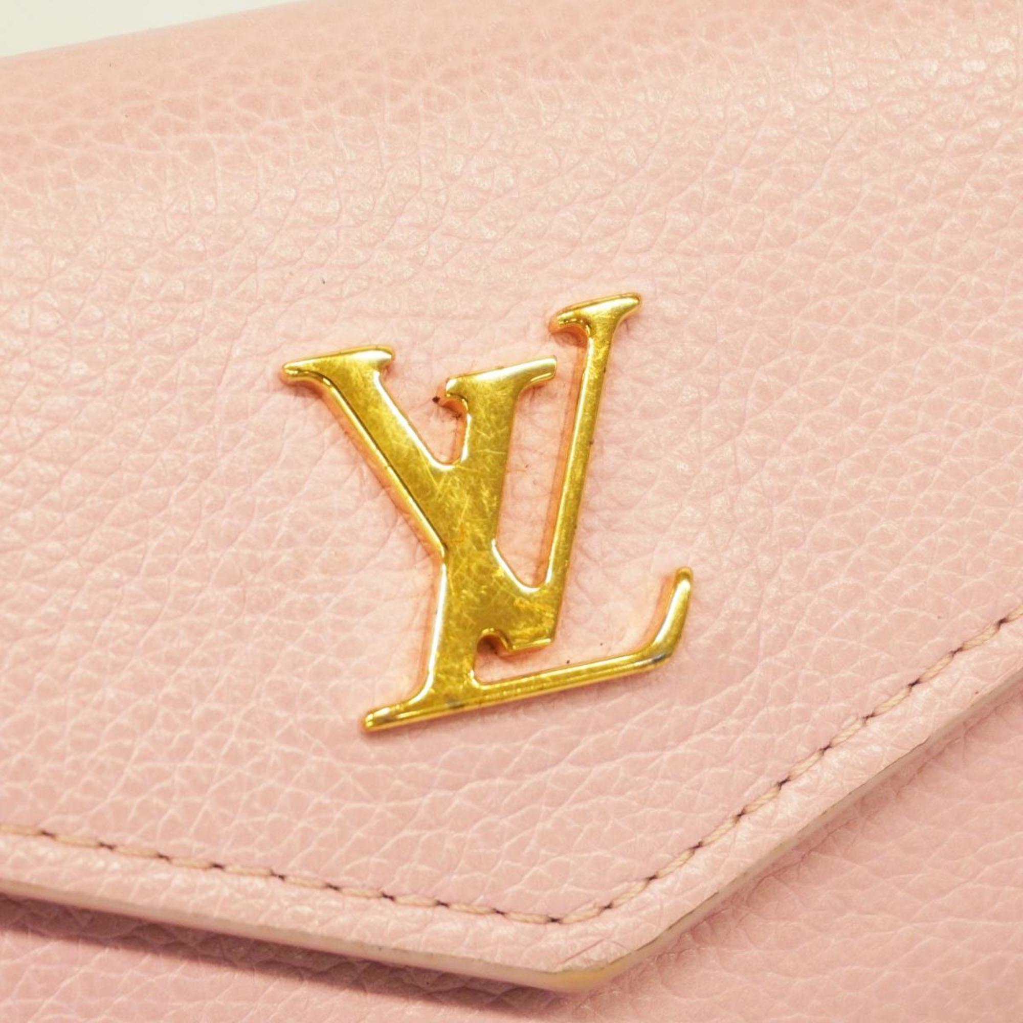 ルイ・ヴィトン(Louis Vuitton) ルイ・ヴィトン 三つ折り財布 ポルトフォイユロック M80088 ピンク 日限定レディース