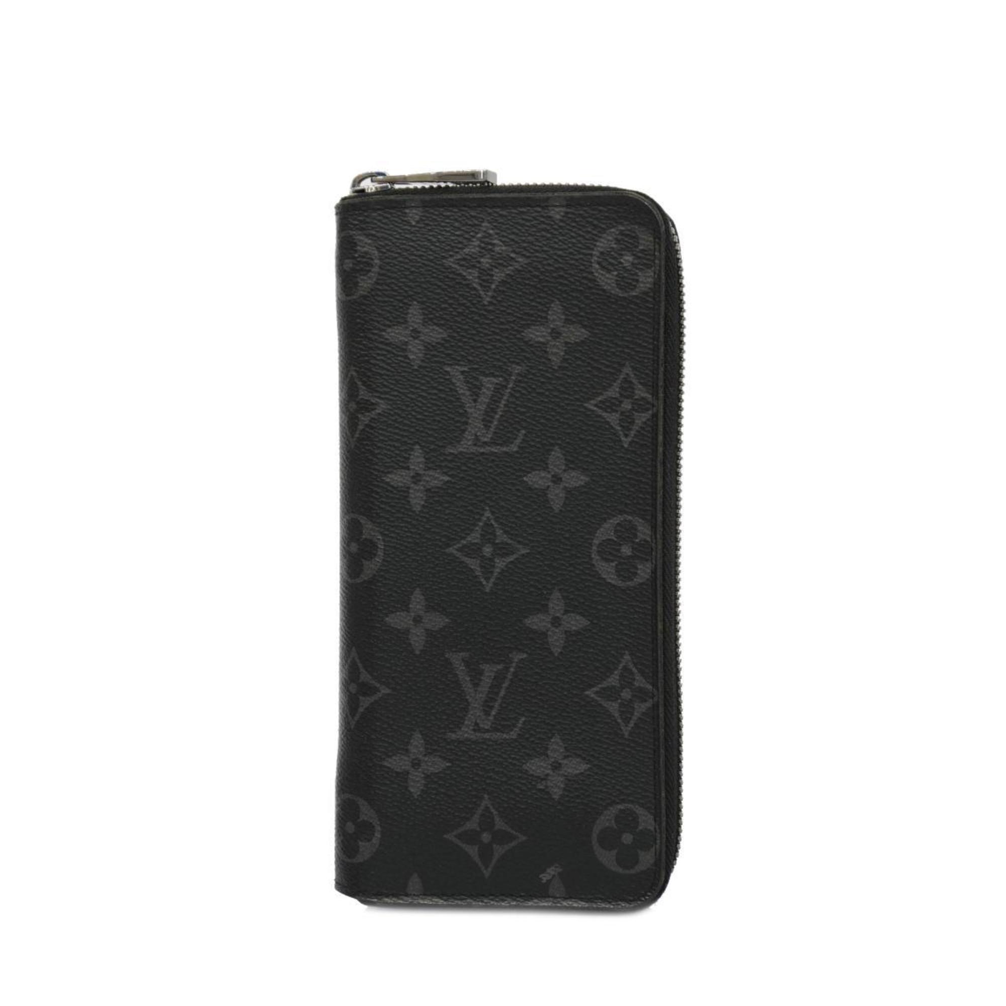 ルイ・ヴィトン(Louis Vuitton) ルイ・ヴィトン 長財布 モノグラム・エクリプス ジッピーウォレットヴェルティカル M62295 ブラック グレーメンズ