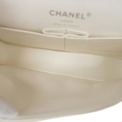シャネル(Chanel) シャネル ショルダーバッグ マトラッセ Wフラップ Wチェーン ツイード ホワイト   レディース