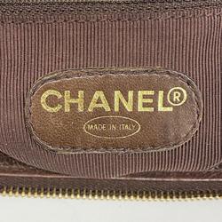 シャネル(Chanel) シャネル ショルダーバッグ トリプルココ チェーンショルダー レザー ブラウン   レディース