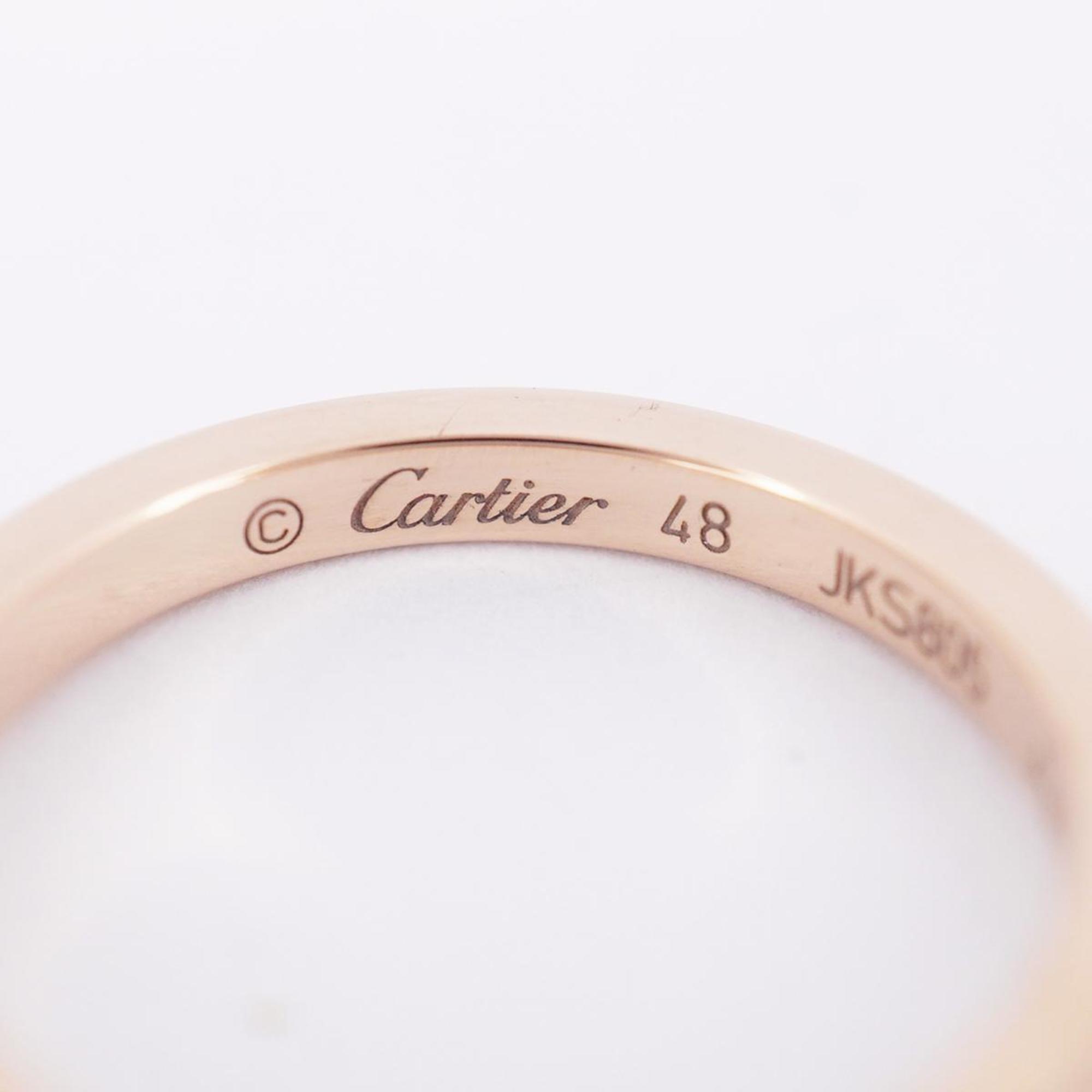 カルティエ(Cartier) カルティエ リング バレリーナ ハーフエタニティ ダイヤモンド K18PG ピンクゴールド  レディース