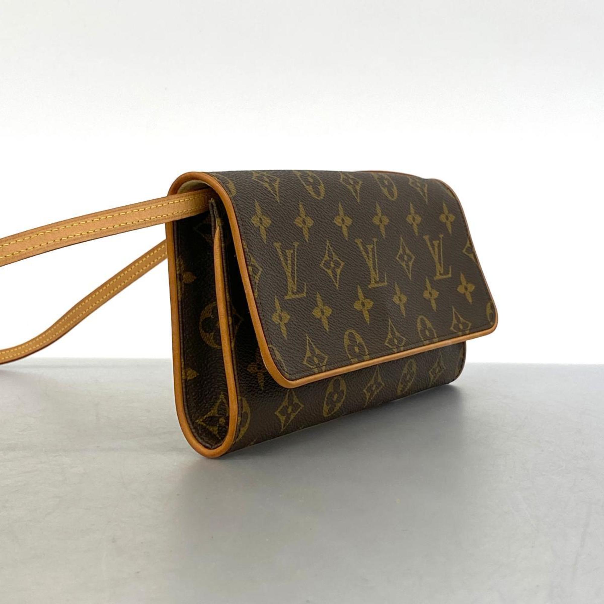 ルイ・ヴィトン(Louis Vuitton) ルイ・ヴィトン ショルダーバッグ モノグラム ポシェットツインGM M51852 ブラウンレディース