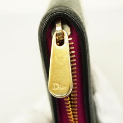 クリスチャン・ディオール(Christian Dior) クリスチャンディオール 長財布 レザー ブラック シャンパン  レディース