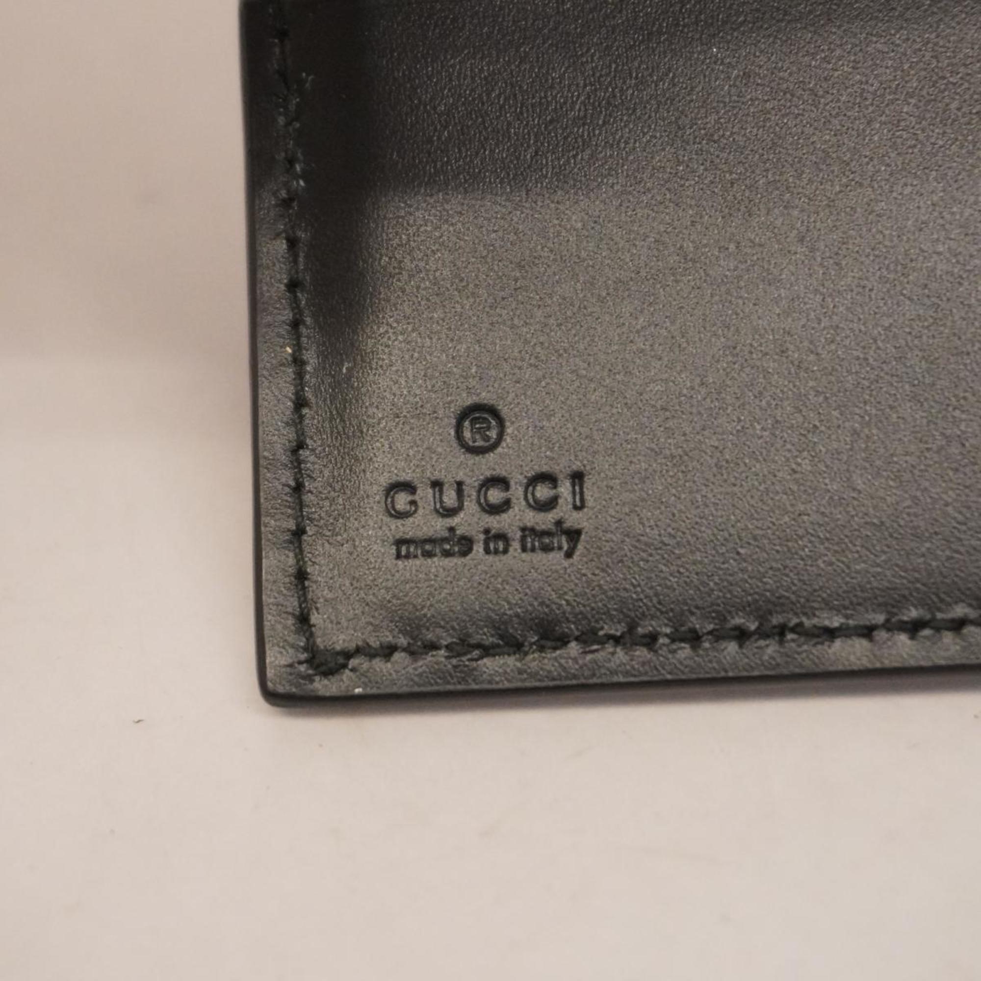 グッチ(Gucci) グッチ 財布 グッチシマ 365487 レザー ブラック   メンズ